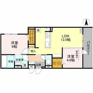 サザンフォート【3階】の間取り