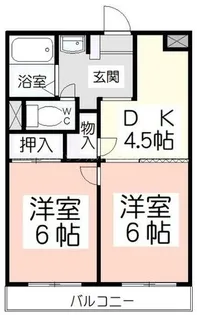 ヴィラシトラス【B22号室】の間取り