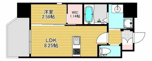 リファレンス竹下駅前【7階】の間取り