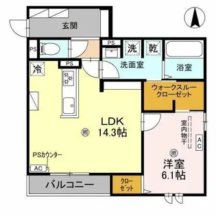 スペチアーレ平野西【2階】の間取り