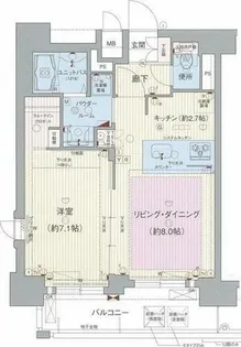 プレサンス鶴舞公園WEST【13階】の間取り