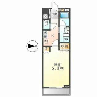 グラン・アベニュー白川公園【11階】の間取り