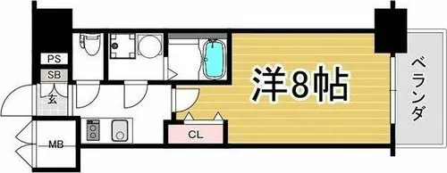 エスリード金山クラッシィ【6階】の間取り