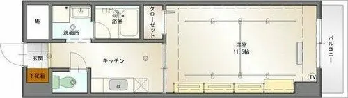 グランデージ則武【5階】の間取り