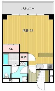 ジオナ天神橋【8階】の間取り