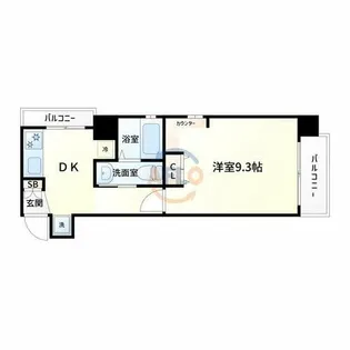 プルメリア新大阪【3階】の間取り