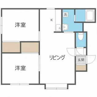ジュネス北郷【3階】の間取り