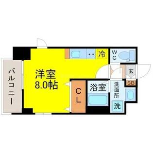S-RESIDENCE千種【6階】の間取り