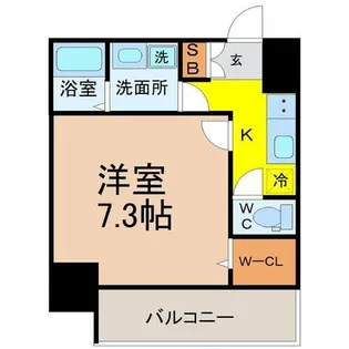 CREST TAPP黒川【14階】の間取り