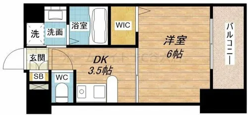 エステムプラザ梅田扇町公園パークランド【10階】の間取り
