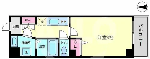 STUDIO天満橋【3階】の間取り