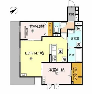 La Maison林崎【3階】の間取り