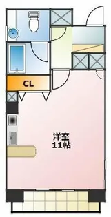 レリブ草間【302号室】の間取り