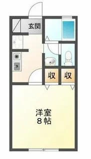 シャンテ・ラ・ヴィ北島 EAST【101号室】の間取り