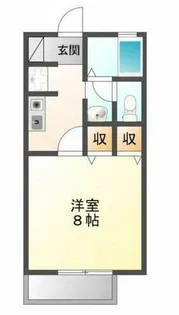 シャンテ・ラ・ヴィ北島 EAST【101号室】の間取り