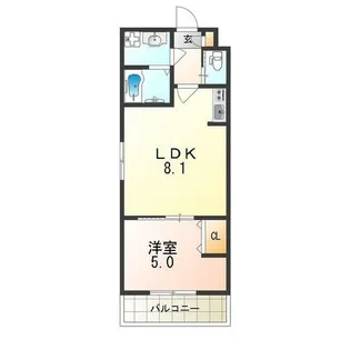 大阪府大阪市東住吉区照ケ丘矢田3丁目【アパート】の間取り