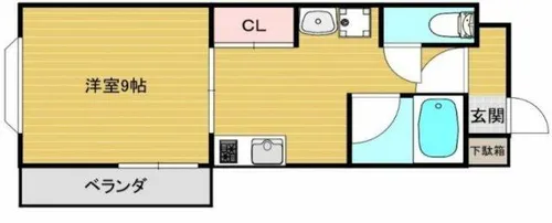 サンオークスマンション【2階】の間取り