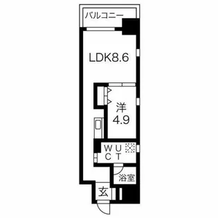 ザ・テラス丸の内【10階】の間取り