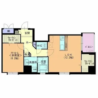 アルカサール【6階】の間取り