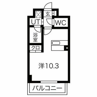 シティライフ池下西【3階】の間取り