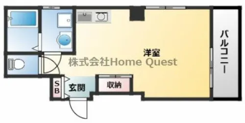 サンオークスマンション【3階】の間取り