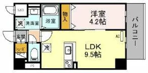 LA MAISON VERTE【8階】の間取り