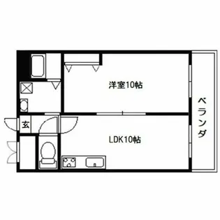 ライオンズマンション靭公園【3階】の間取り