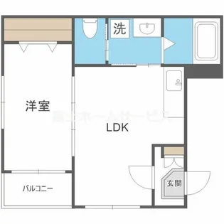 ラ・カーサ大阪【1階】の間取り
