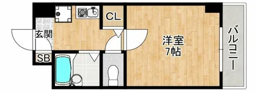 大阪府吹田市山手町1丁目【マンション】の間取り