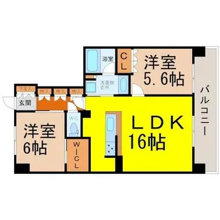 ラフィシア上前津【12階】の間取り