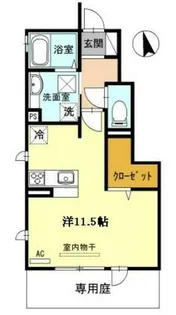 ラ・ルーチェ807 A棟【1階】の間取り