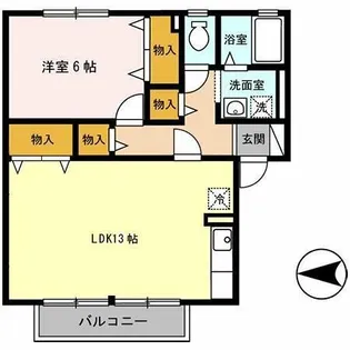 大阪府羽曳野市東阪田【アパート】の間取り