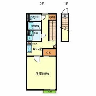 グリフィンドール21【2階】の間取り