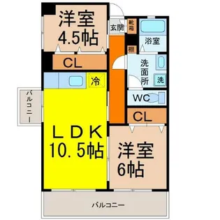 名栄ビル【2階】の間取り