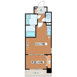 メルベージュ布施【8階】の間取り