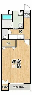 山本ハイツ【3階】の間取り