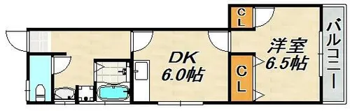 クローバーⅡ【2階】の間取り