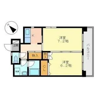 ハイツ・ルミエールペッティ【6階】の間取り