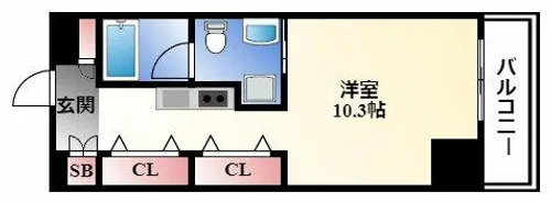 N.S.ZEAL泉【11階】の間取り