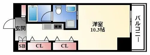 N.S.ZEAL泉【11階】の間取り