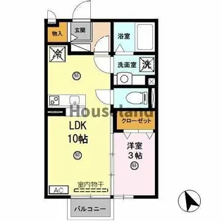 エスポワール金龍寺【202号室】の間取り