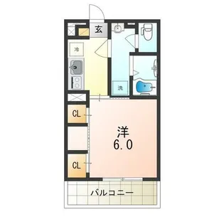 大阪府茨木市駅前2丁目【マンション】の間取り