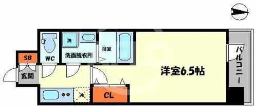 エスリードレジデンス大阪難波【13階】の間取り