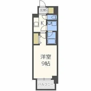コンフォリア京町堀【7階】の間取り