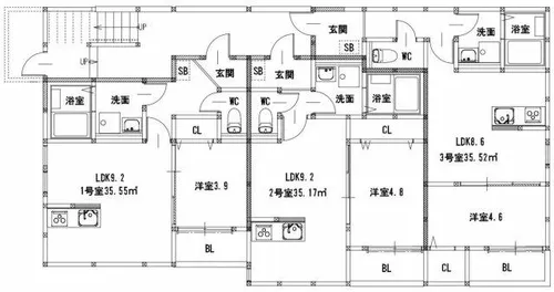 グランレーヴ井尻A棟【3階】の間取り