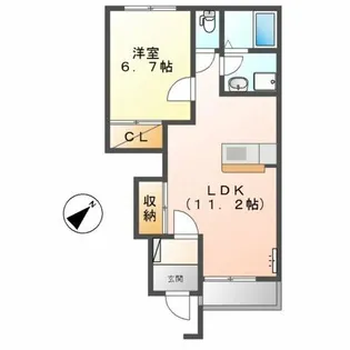 グリーンハイツ【1階】の間取り