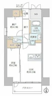 DAIYA STORK 阿波座【12階】の間取り