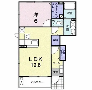 リバーリオ菅池【1階】の間取り