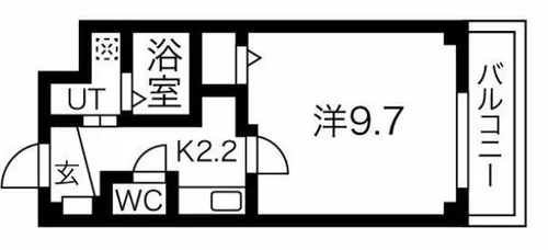ドーム千代崎【8階】の間取り