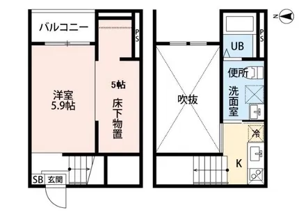 フルマーレ【1階】の間取り
